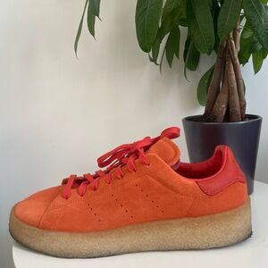 Men Size 9.5 adidas Stan Smith Crepe Craft Orange - FZ6445